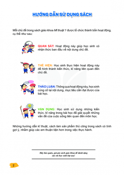 Mĩ thuật 1 trang 2