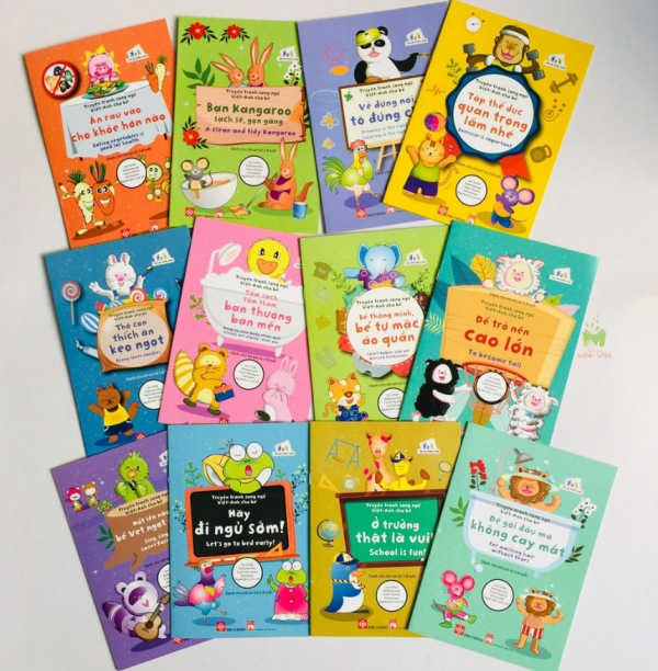 Combo Truyện tranh song ngữ Việt – Anh cho bé