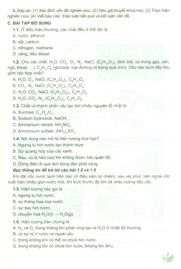 H2 – Để học tốt Hóa học 10 (Bộ sách Chân trời sáng tạo)