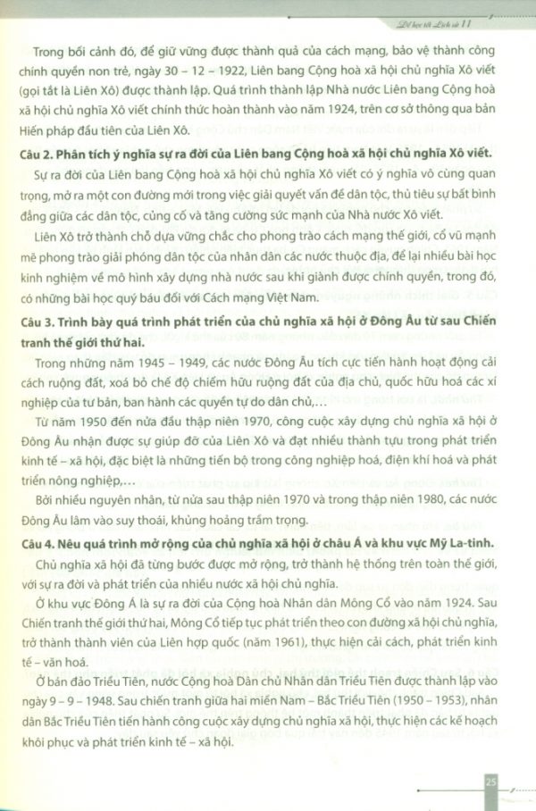 H4 – Để học tốt Lịch sử 11 (Bộ sách Chân trời sáng tạo)